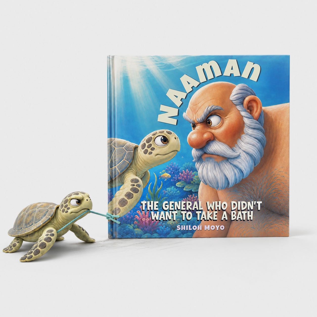 Naaman book displayed with a small turtle character